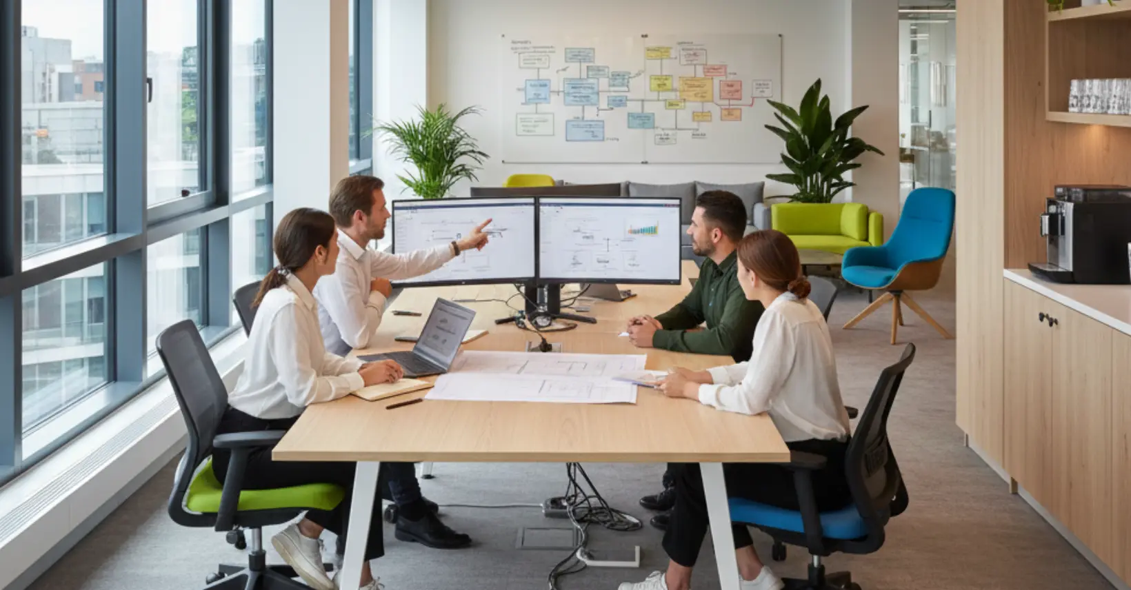Membangun Kredibilitas Bisnis, Sinkronisasi Desain Interior Kantor Minimalis dengan Website Company Profile.